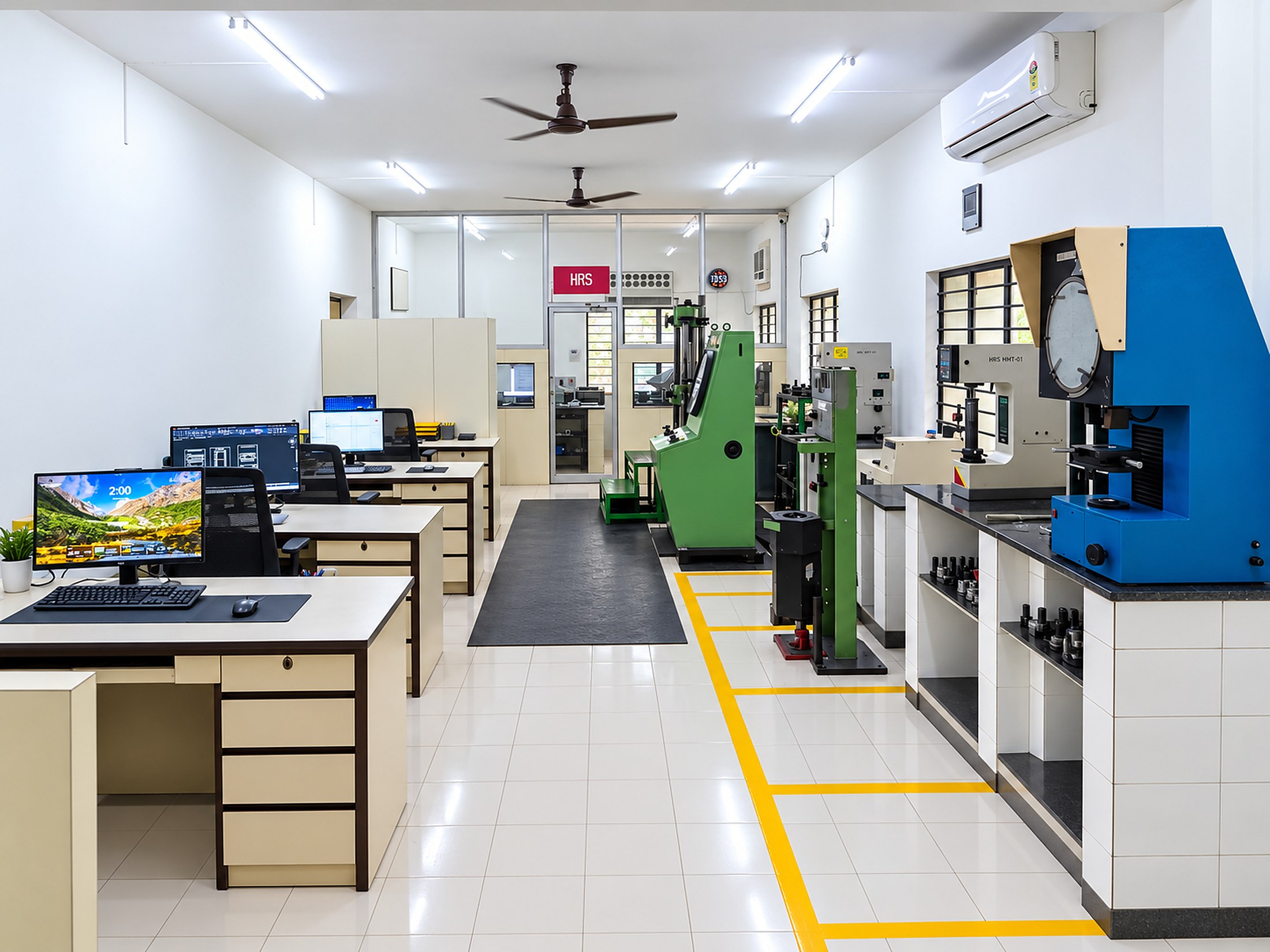 In-house testing and laboratory equipment